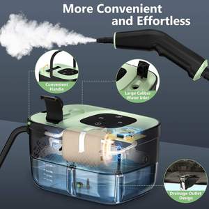 Portable Handheld Steam Cleaner 16 Accessories 6 <b>Level</b> Adjustable 15s Heat Up <b>Tile</b> Grout Floor Cleaner Home Use - Product Image 2