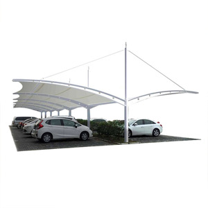 Stazione di pedaggio per aeroporto struttura in acciaio con ombreggiatura a membrana a trazione - Product Image 5