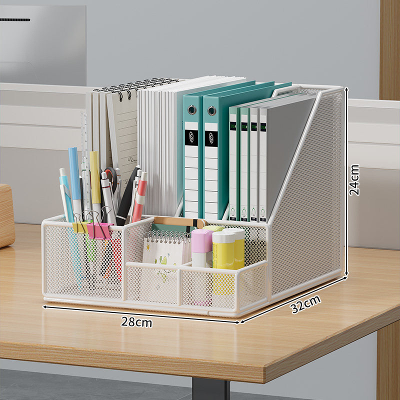 Four-piece pen holder stand - white