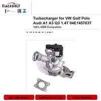 RACEORLY 04E145703T Turbocompresseur RHF3 Compatible avec VW Golf VII Jetta Polo Audi A1 A3 1.4 TSI Moteur EA211 CZCA CZDA CPTA
