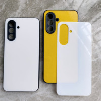 Coque de téléphone 2D par sublimation, coque de téléphone en verre pour Samsung A17 A16 A14 A13, supports vierges pour coques de téléphone à transfert thermique