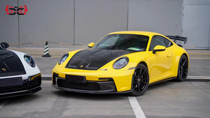 Parachoques divisor delantero de fibra de carbono seco estilo <span class=keywords><strong>GT3</strong></span> para Porsche 911 992 BodyKit - Product Image 4