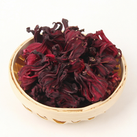Fleurs d'hibiscus séchées de qualité supérieure, comestibles, pour infusions et préparations de boissons, sachet en vrac