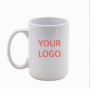 Tazza da Viaggio in Ceramica Bianca Grande 15 Oz con Manico Grande, Stile Orientale, Ecologica, Adatta al Microonde per Caffè e Cioccolata Calda - Regali per Feste e Matrimoni - Product Image 1