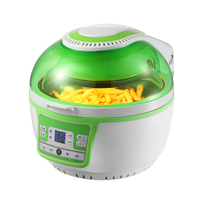 Four à friture à air chaud 1300W, grand modèle 10L, double panier, rotation à 360°, design en acier inoxydable, idéal pour la cuisine familiale