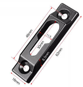Loquet de porte et fenêtre en alliage d'aluminium, crochet de verrouillage, support de verrouillage, boucle convexe pour porte coulissante en verre, accessoires de quincaillerie - Product Image 4