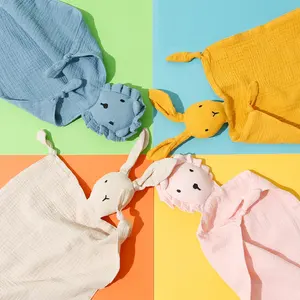 Newborn Baby Soft Toy Security Lion Sleeping Dolls soothing towel 100% Organic Blankets