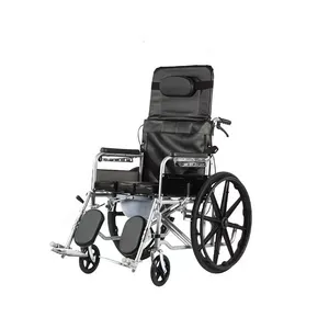 MY-R101E-N Goog质量豪华喷涂全斜躺电动医疗轮椅，适合患者残疾人