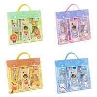 Ensemble de papeterie mignon pour enfants, trousse scolaire portable, boîte de papeterie de dessin animé pour la rentrée scolaire