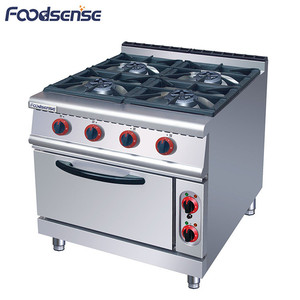 Thương mại kết hợp lò 6 Burner <span class=keywords><strong>gas</strong></span> phạm vi nấu ăn bếp công nghiệp nấu ăn phạm vi với tủ tầng loại được xây dựng trong lò - Product Image 4