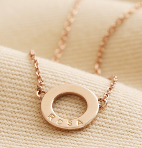 Jietao Cá Nhân Eternity Vòng Cổ Rỗng Thông Tư Quyến Rũ Tên Ngày Khắc Có Ý Nghĩa Đơn Giản Vòng Cổ Cho Phụ Nữ - Product Image 4