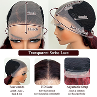Peluca de encaje frontal sintética Alibaba HAIR 13*6 HD resistente al calor con mechas, peluca de ondas sueltas pre-arrancada para mujeres afroamericanas