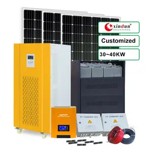 10kw 20kw 30kw Off Grid Inverter Solar Panel Home Inverter System Pv Panel Set Off 20kw with Battery Backup for Home Power