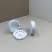 Boîte d'emballage pour cils, best-seller en stock, étui vide monocouche pour faux cils avec miroir, emballage cosmétique en plastique ABS