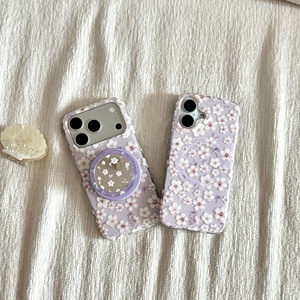 Funda Magnética para Teléfono con Diseño Floral y Superficie de Espejo, para Apple 17 Pro Max, Compatible con iPhone 16 y 15 - Product Image 1