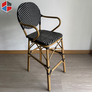 Sgabello da Bar in Rattan azzurro sedie bracciolo sgabello da Bar mobili in Rattan - Product Image 3