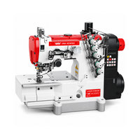 Machine à coudre industrielle à entraînement direct VMA en promotion avec caméra de fil extérieure, machine à point de recouvrement à lit plat pour vêtements