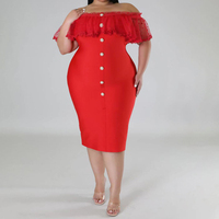 Robe décontractée élégante ODM/OEM grande taille, Robes des femmes de vente pour soirée/