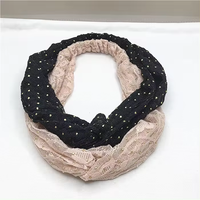 Serre-têtes élastiques en dentelle papillon Akzia pour femmes, nouveau design, accessoires de mode pour cheveux, fixation bronzante
