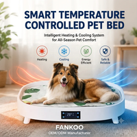 Lit pour animaux de compagnie USMILEPET à température régulée, lit chauffant et rafraîchissant pour chats et petits chiens