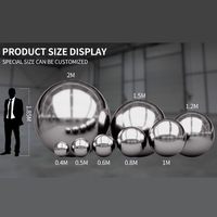 Boule réfléchissante flottante en PVC, boule disco miroir, décoration de Noël, boule miroir gonflable de grande taille