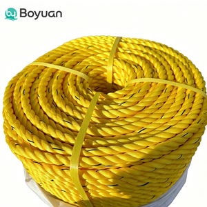 Cordon en polyester haute résistance 10 mm à 3 brins, faible élasticité, pour remorquage de bateaux, sécurisation, <span class=keywords><strong>filet</strong></span> de pêche en nylon, emballage - Product Image 5