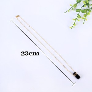 Collier flacon de parfum en pierre naturelle, pendentif en cristal multicolore pour huiles essentielles, pour l'aromathérapie - Product Image 6