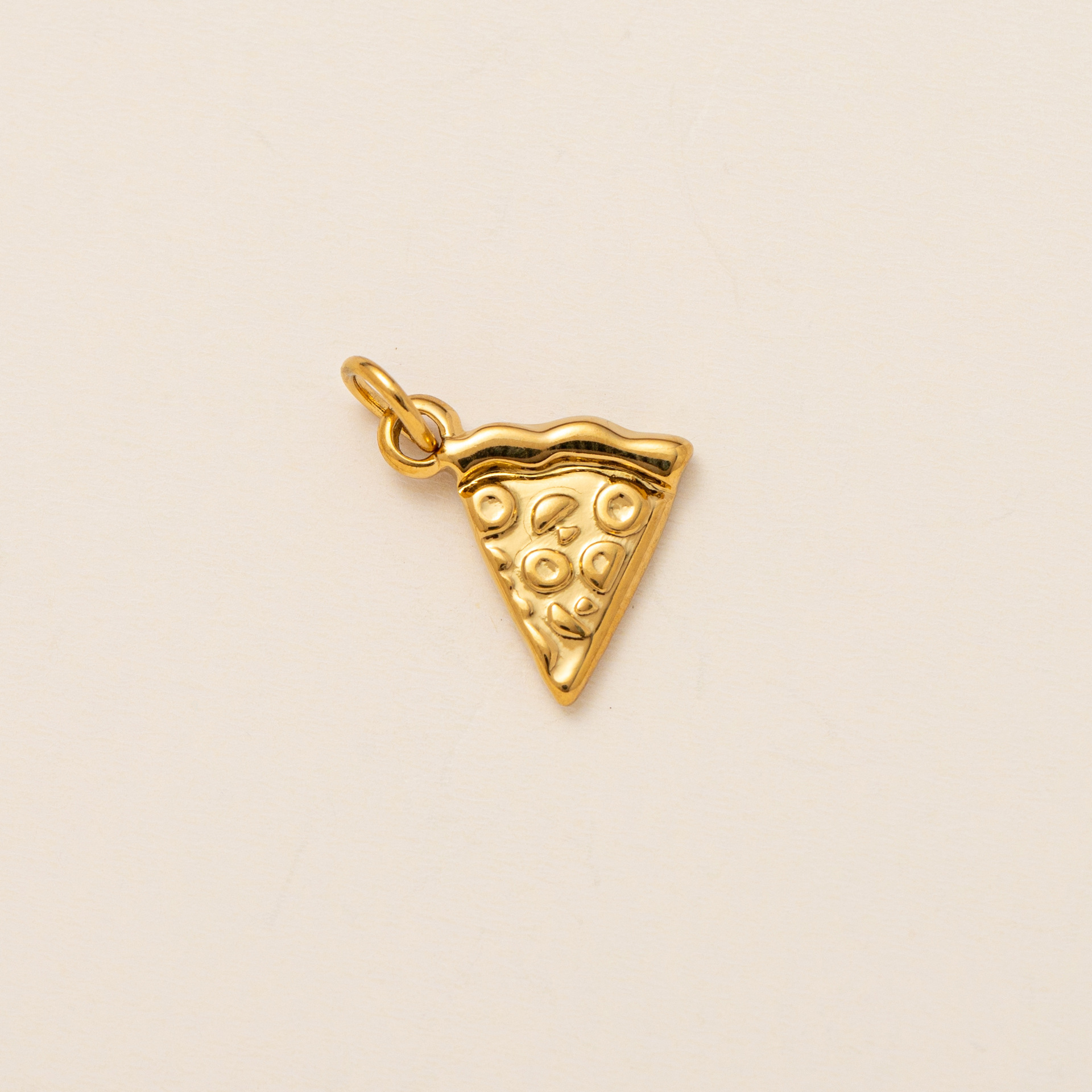Pendentif pizza en or