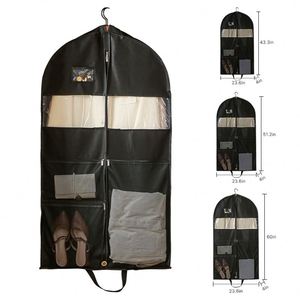 Sacs de costume en toile imprimés sur mesure, sacs de voyage suspendus pour costumes, sacs de rangement pour vêtements avec monogramme et poche - Product Image 3