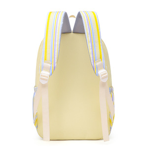Large Capacity Three-Piece Set Ethnic Striped <b>Backpack</b> Female Students Waterproof Cartoon Literary Combination Fresh New Design - Product Image 4