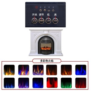 Chimenea Eléctrica Integrada Europea con Llama Simulada para Decoración <span class=keywords><strong>de</strong></span> Sala <span class=keywords><strong>de</strong></span> Estar y Calefacción del Hogar - Product Image 2