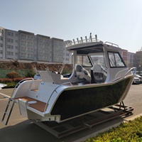 Bateaux de plaisance à moteur en aluminium Profisher 625 de 6,5 m (21,5 pi) à grande vitesse avec hardtop