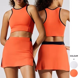 Conjunto de ropa de tenis de Yoga personalizado al por mayor para mujer, ropa de Yoga para deportes al aire libre, ropa de Fitness de gas húmedo para mujer - Product Image 1