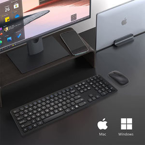 Premium Slim Rechargeable <b>Bluetooth</b> Wireless Keyboard and <b>Mouse</b> Set Office Rechargeable Wireless 108 Key Keyboard and <b>Mouse</b> - Product Image 2