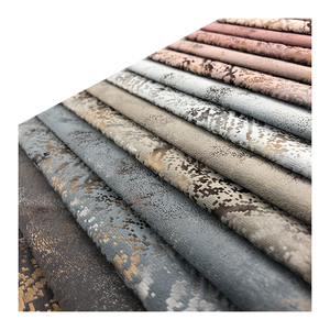 Đá Cẩm Thạch Màu Đen Mô Hình <span class=keywords><strong>Polyester</strong></span> Hà Lan Nhung Vải Với Lá Vàng In Từ Nhà Máy Trung Quốc - Product Image 1