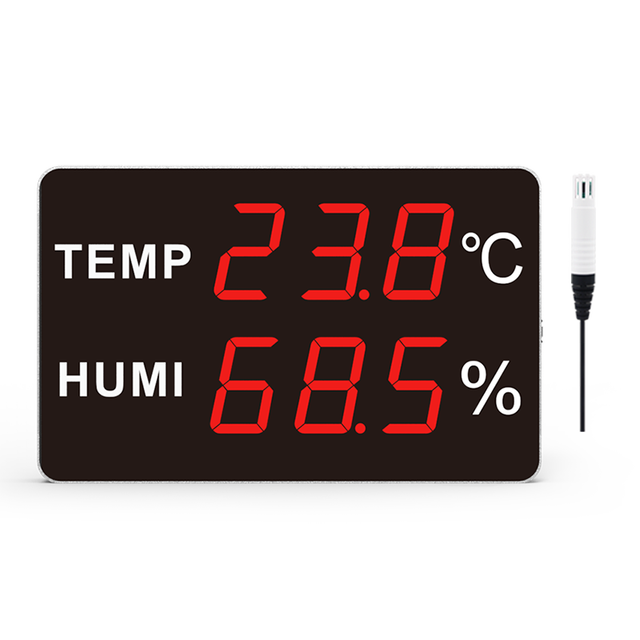 Large LED Display Temperature and Humidity Thermometer Hygrometer