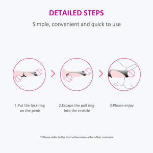 Cincin Penis Tahan Lama Ejakulasi Ereksi Cock Ring Penis untuk Pria Pembesar Masturbasi Mainan Seks untuk Pria Gay Dewasa - Product Image 4