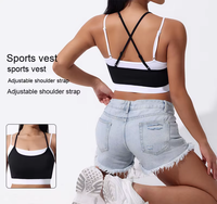 Nouvel Arrivage – Débardeur de Yoga Respirant pour Femme à Séchage Rapide avec Bretelles Croisées au Dos, Idéal pour le Fitness et la Course à Pied