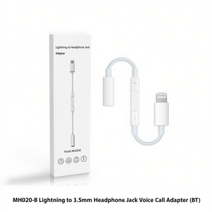 Light To 3.5mm Headphone Jack <b>Adapter</b> With Voice Call Support For iPhone Devices - Product Image 3