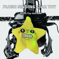 Pendentif en peluche TikTok Star Ghost chantant et dansant, enregistrable, avec mouvements lumineux, en maille super douce pour le soulagement du stress