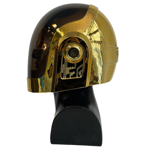 Casco de <span class=keywords><strong>Daft</strong></span> <span class=keywords><strong>Punk</strong></span> al por mayor, chapado en oro, de resina, para cosplay, fiesta de Halloween, actuación en escenario, accesorio de máscara de robot - Product Image 2