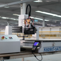 Draagbare 3d Mini Cnc Router 6090 Kleine Hobby Cnc Mini Atc Waterkoelspil Voor Timmerwerk