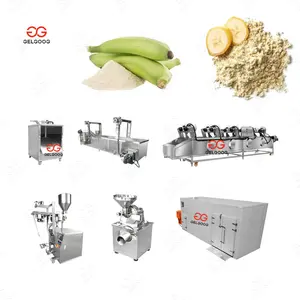 Linha de fabricação de bananeira industrial em pequena escala de alta qualidade para processamento de bananeira verde em pó