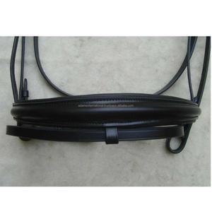 Brida de cuero de alta calidad para caballos, con Noseband de patente y Diadema acolchada suave, brida de caballo, fabricante al por mayor - Product Image 2