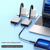 Cable de Datos Tipo-C a Tipo-C Retráctil con Logotipo Personalizado, Carcasa de Aluminio y PVC, 5A PD 60W, Conductor de Cobre Puro, para Auriculares de Computadora IOS
