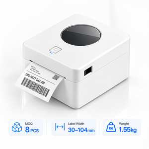 เครื่องพิมพ์ฉลากความร้อนบลูทูธ USB WiFi LAN ความละเอียด 203DPI รองรับกระดาษขนาด 30-104 มม. สำหรับพิมพ์ป้ายโลจิสติกส์ ใบแจ้งหนี้ และใบเสร็จ - Product Image 1