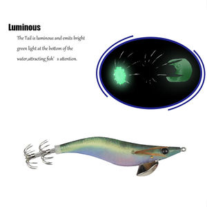 Señuelo de pesca de calamar GAMA Japan <span class=keywords><strong>Yozuri</strong></span> 2026 de calidad, 14cm 20g, cebo artificial de camarón de madera, señuelo EGI para calamar, anzuelo, esca para pescar - Product Image 5