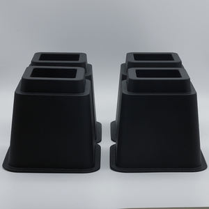 Alta calidad 8 piezas cada conjunto de Base de la cama de sofá de plástico vertical ajustable aumentar cama elevadores para muebles - Product Image 3