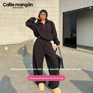 Survêtements Polaires Personnalisés Grande Vente de Liquidation, Ensemble Polaire 2 Pièces Économique : Combo Hoodie et Pantalon, Indispensable Hiver Abordable - Product Image 3