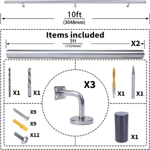 Kính lan can trên cầu thang diy kính lan can kits stainless steel lan can - Product Image 2